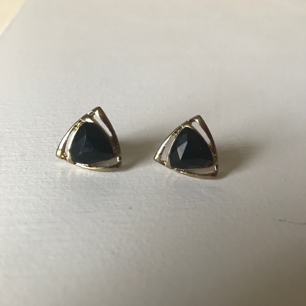 Gold and black studs